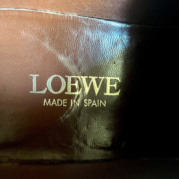 Loewe Black Leather Monk Strap Dress Shoes Size 44 Great Condition - Picture 10 of 12